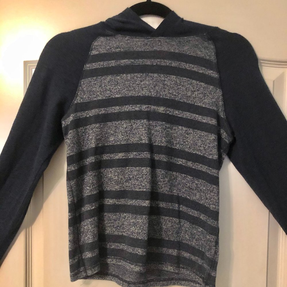 Boys Striped Hooded Sweatshirt